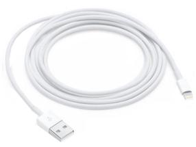 Vads Mocco Lightning, USB/Apple Lightning, 100 cm, balta krās.
