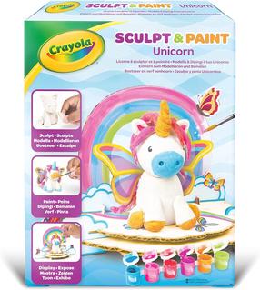 Vienaragio lipdymo ir dažymo rinkinys Crayola Sculpt & Paint Unicorn