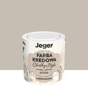 Krāsa, mēbeles Jeger Chalk Paint Dark Grey, matēts, 0.5 l, pelēks krās.