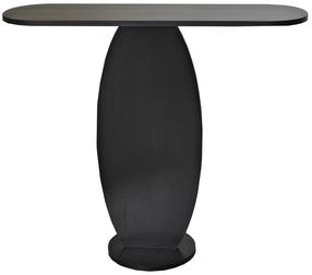 Konsoles galds Kalune Design Ellittica, antracīta krās., 30 cm x 100 cm x 81 cm