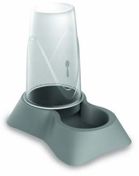 Автоматическая кормушка Petmax Stella, 0.65 л, 13.5 см x 20 см x 19.5 см, серый цв.