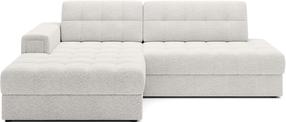 Kampinė sofa - lova Blezalt Royal, balta sp., kairinė, 240 x 150 cm x 81 cm