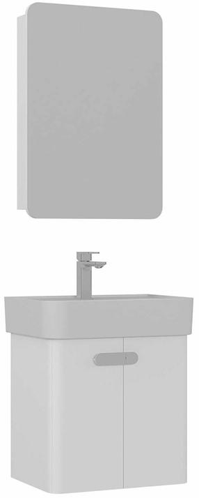 Vonios kambario baldų komplektas Kalune Design Orbit, balta sp., 38 cm x 55 cm x 62 cm