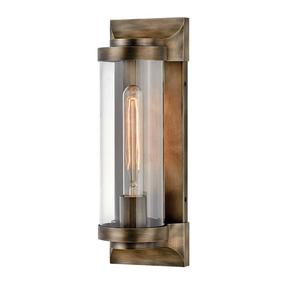 Āra sienas lampa Quintiesse Pearson, 60W, E27, IP44, bronzas krās., 11.5 cm x 35.6 cm