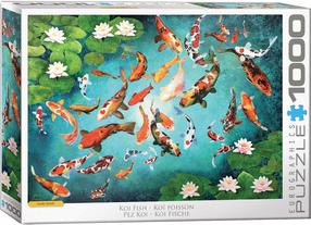Dėlionė Eurographics Guido Borelli Koi Fish, 67.6 cm x 48.9 cm, 1000 vnt., įvairių spalvų