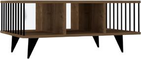 Kavos staliukas Kalune Design Bert, riešuto sp., 60 cm x 90 cm x 40 cm