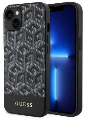 Telefono dėklas Guess GCube Stripes GUHMP14SHGCFSEK, juoda sp., Apple