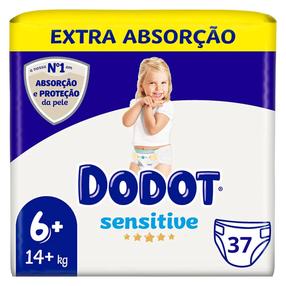 Mähkmed Dodot Sensitive, 6 + suurus, 14 kg, 37 tk