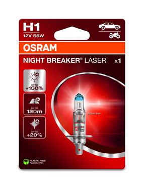Automobilio lemputė Osram 64150NL-1BL, halogeninė, skaidri sp./balta sp., 12 V