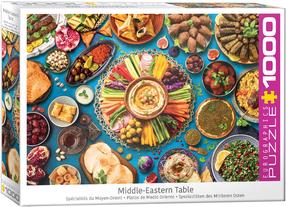 Dėlionė Eurographics Middle-Eastern Table 6000-5617, 67.6 cm x 48.9 cm, 1000 vnt., įvairių spalvų