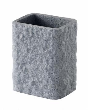 Dantų šepetėlio stiklinė Gedy Aries AR9808, pilka sp., 9 cm x 11 cm x 9 cm
