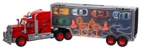 Žaislinis automobilių vilkikas Power Truck Large Mobile Garage 501631193, įvairių spalvų