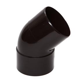Lietvamzdžio alkūnė Scala, 45 °, Ø 8 cm, polivinilchloridas (pvc), ruda sp.