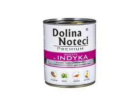 Mitrā barība (konservi) suņiem Dolina Noteci, tītara gaļa, 0.8 kg