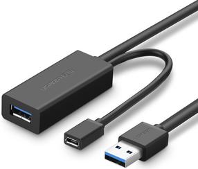 Кабель Ugreen US175, USB 3.0/USB 3.1/USB 3.2, 1000 см, черный цв.