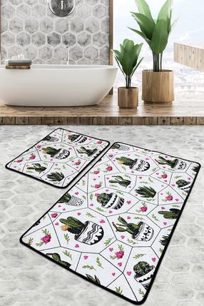 Vonios kilimėlių rinkinys Foutastic Glauce 359CHL2544, įvairių spalvų, 60 cm x 100 cm