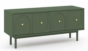 Televizoriaus spintelė Mazoma, aukso/žalias, 39 cm x 154 cm x 53.5 cm