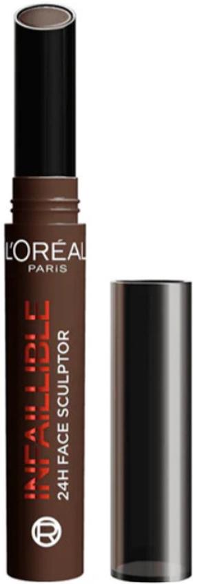 Kontuurpliiats L’Oréal Paris Infallible Face Sculptor, pruun v., dark, 2.3 g