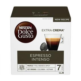 Kavos kapsulės Nescafe Espresso Intenso, 0.128 kg, 16 vnt.