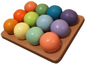 Arendav mäng Wood&Joy Pastel Colour Balls, mitmevärviline