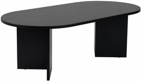 Kavos staliukas Nordure Sable, juoda sp., 60 cm x 119 cm x 40 cm