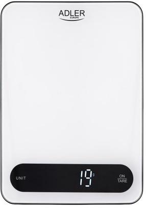 Elektroniski virtuves svari Adler AD 3177, balta krās.