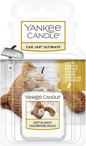 Oсвежитель воздуха для автомобилей Yankee Candle Car Jar Ultimate Soft Blanket, 12 г