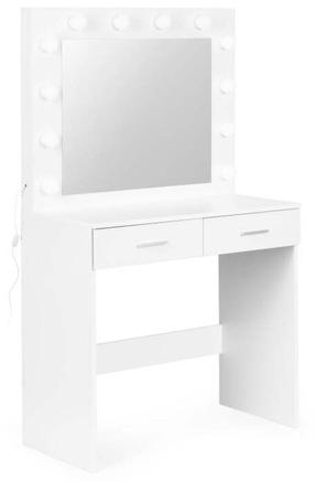 Kosmetinis staliukas Modern Home CHDT03, balta sp., 140 cm x 40 cm x 80 cm