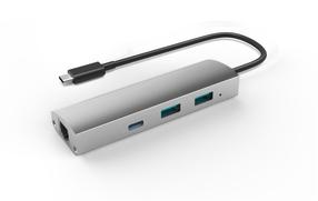 Adapter Extra Digital CA910557 CA910557 USB 3.1, 2 x USB 3.0 / USB 3.1, hõbe v./must v.