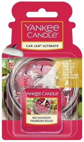 Auto õhuvärskendaja Yankee Candle Car Jar Ultimate Red Raspberry, 12 g