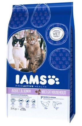 Sausas kačių maistas IAMS Pro Active Health Adult & Senior, žuvis/vištiena, 15 kg