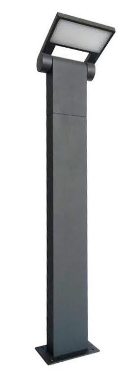 Pastatomas lauko šviestuvas Su-Ma Neo, 10W, LED, IP54, pilka sp., 12 cm x 60 cm