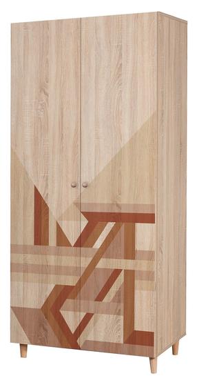 Spinta Kalune Design Lidya 910, ruda sp., 52 cm x 90 cm x 192 cm