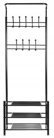 Drabužių kabykla Iso Trade 15744, 192 cm, juoda sp.