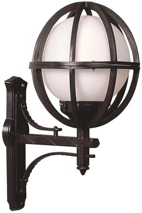 Sieninis lauko šviestuvas Opviq BAP-68080-BSY-M6-OP, 60W, E27, IP65, juoda sp., 40 cm x 62 cm