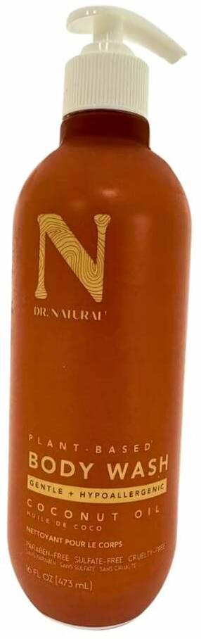 Kūno prausimosi želė Dr. Natural Plant Based Coconut Oil, 473 ml
