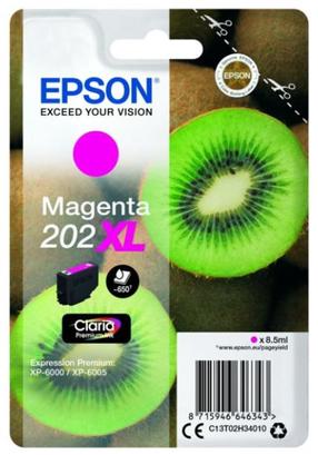 Rašalinio spausdintuvo kasetė Epson 202XL C13T02H34010, purpurinė (magenta)/raudona, 8.5 ml