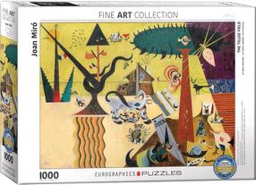 Puzle Eurographics Fine Art Joan Miro The Tilled Field 6000-0858, 67.6 cm x 48.9 cm, 1000 gab., daudzkrāsaina