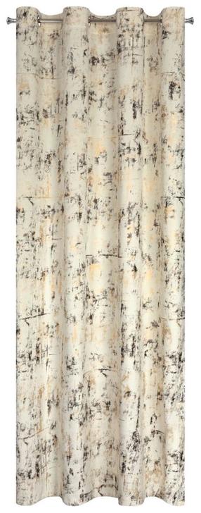 Naktinė užuolaida ZKPR-02, aukso sp./kreminė sp., 140 cm x 250 cm