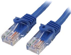 Kabelis StarTech Cat5e / Cat 5 45PAT50CMBL RJ-45, RJ-45, 0.5 m, mėlyna sp.