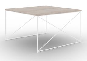 Kavos staliukas ADRK Nelia, rusva sp., 75 cm x 75 cm x 43 cm