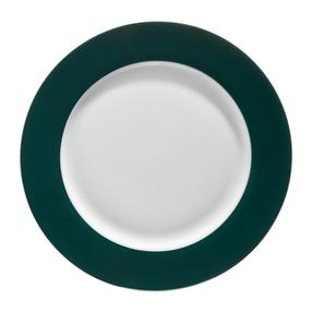 Тарелка обеденная Ambition Aura Green, Ø 27 см, белый цв./зеленый цв.