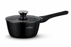 Puodas Swiss Haus Zurich Luxury SH-ZSP16B, Ø16 cm, 1.3 l, juoda sp.