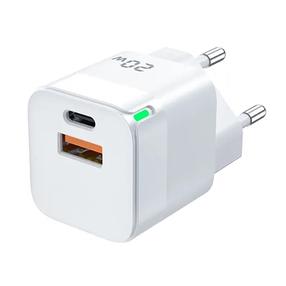 Reisilaadija Jellico C40, USB Type C/USB Type A, valge v., 20 W