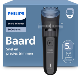 Триммер для бороды Philips 3000 BT3620/15, синий цв./черный цв.