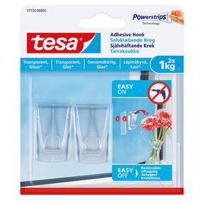 Drabužių kabliukas Tesa Powerstrips, skaidri sp.