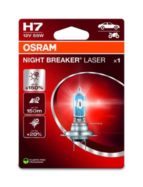 Auto spuldze Osram 64210NL-1BL, halogēnā spuldze, caurspīdīga krās./balta krās., 12 V