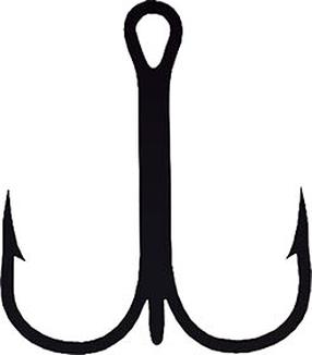 Kabliukas Jaxon Treble Hooks HY-KA10BR, ruda sp., 20 vnt.