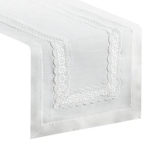 Stalo takelis stačiakampė Vanesa, balta, 40 x 140 cm