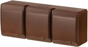 Pistikühendus Elektro-Plast Hermes 0326-06 Brown